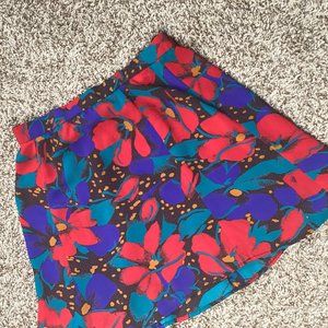 Floral Mini Skirt